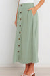 Camilladress Button Down Pockets A-line Long Skirt