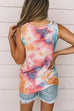 Camilladress Tie Dye Twist Knot Front Sleeveless Top