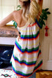 Tie Knot One Shoulder Striped Cute A-line Dress