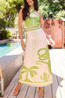 Camilladress Palm Canyon Print Criss Cross Halter Maxi Dress