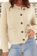 Camilladress Button Up Chunky Knit Pretty Short Cardigan