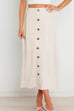 Camilladress Button Down Pockets A-line Long Skirt