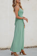 Camilladress Twist V Neck Tie Back Cut Out Swing Maxi Cami Dress