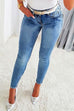 Camilladress Beaded Butterfly Distressed Skinny Denim Pants