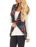 Camilladress Pockets Plaid Jacket Vest