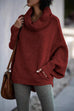 Camilladress Cowl Neck Batwing Sleeves Loose Sweater