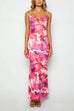 Camilladress Tie Shoulder Backless Printed Maxi Cami Dress