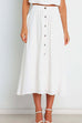 Camilladress Button Down Pockets A-line Long Skirt