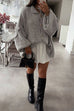 Camilladress Drop Shoulder Button Up Slouchy Sweater Cardigan