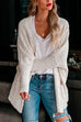 Camilladress Open Front Dolman Sleeves Popcorn Knit Fuzzy Cardigan