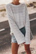 Camilladress Crewneck Long Sleeves Hollow Out Boho Knitting Pullovers