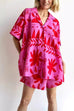 Camilladress Side Split Button Down Shirt Elastic Waist Shorts Printed Summer Set