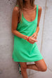 Camilladress Scoop Neck Solid Casual Tank Dress