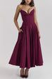 Camilladress V Neck Strapless Corset Swing Maxi Dress