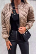 Camilladress On-trend Zip Up Diamond Quilted Short Padded Jacket