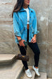 Camilladress Vintage Big Pockets Button Up Denim Jacket