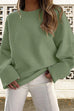 Camilladress Crewneck Drop Shoulder Relax Fit Casual Sweater