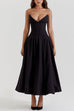 Camilladress V Neck Strapless Corset Swing Maxi Dress