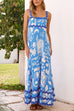 Camilladress Ric Rac Trim Pocketed Unique Print Maxi Cami Dress