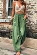 Camilladress Elastic Waist Pockets Tapered Wide Leg Pants