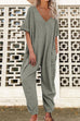 Camilladress V Neck Half Sleeves Loose Fit Jumpsuit