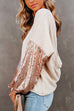 Camilladress Sequin Splice Backless Criss Cross Knit Sweater