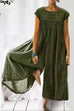 Camilladress Ruched Short Sleeve Wide Leg Baggy Jumpsuit