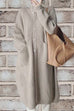 Camilladress Collared Button Down Pocketed Long Sweater Cardigan