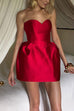 Camilladress Sweetheart Neck Strapless Mini Party Dress