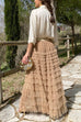 Camilladress Ruffle Layered Pleated Tulle Maxi Skirt