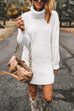 Camilladress Turtleneck Long Sleeves Ribbed Knit Sweater Dress(in 7 Colors!)