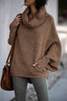 Camilladress Cowl Neck Batwing Sleeves Loose Sweater