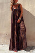 Camilladress Scoop Neck Sleeveless Tie Dye Maxi Ruffle Holiday Dress