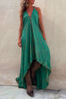 Camilladress V Neck High Low Hem Tie Dye Maxi Cami Dress