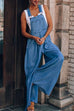 Camilladress Pocketed Wide Leg Baggy Denim Overalls