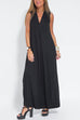 Camilladress Sleeveless V Neck Side Split Maxi Dress