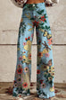 Camilladress High Waist Unique Print Wide Leg Pants