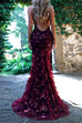 Camilladress Sequin V Neck Backless Maxi Cami Mermaid Party Dress