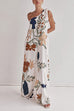 Camilladress Tie Knot One Shoulder Floral Print Maxi Dress