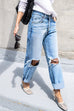 Camilladress Straight Leg Ripped Boyfriend Jeans