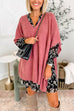 Chicest V Neck Loose Fit Solid Poncho Sweater