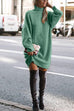 Camilladress Turtleneck Ribbed Knit Oversized Sweater Dress