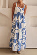 Camilladress Backless Ruffle Tiered Printed Maxi Cami Dress