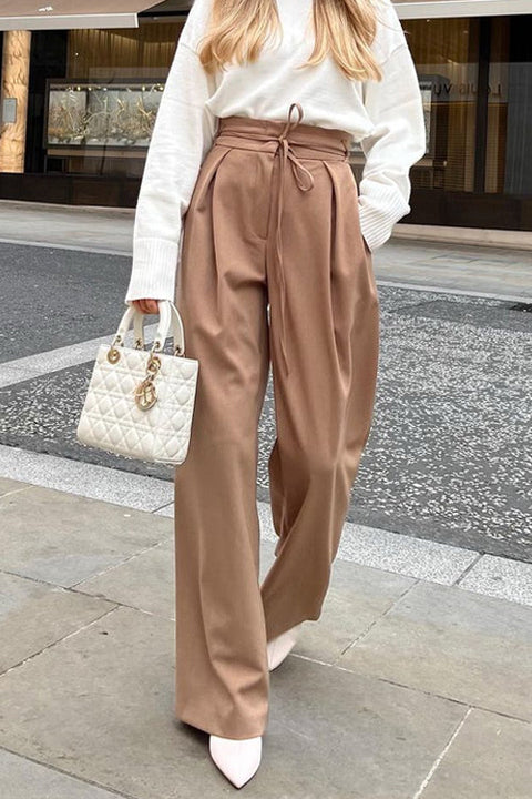 Camilladress High Waist Business Wide Leg Palazzo Pants