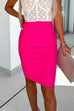 Camilladress Solid High Waist Bodycon Skirt