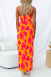 Camilladress One Shoulder Side Split Printed Cami Maxi Dress