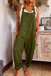 Camilladress Solid Baggy Pockets Tapered Overalls