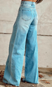 Camilladress Distressed Wide Leg Casual Denim Pants