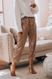 Camilladress Drawstring Mid Waist Glitter Sequin Pants