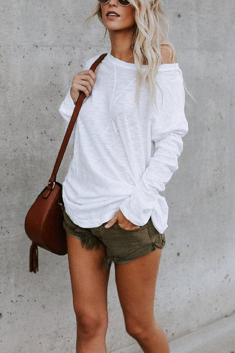 Camilladress Solid Long Sleeves Cozy T-shirt